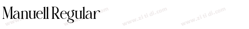 Manuell Regular字体转换